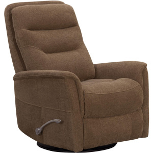 Gemini Snazzy Shiitake Manual Swivel Glider Recliner