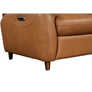 Austin Caramel Cream Power Reclining Sofa and Loveseat