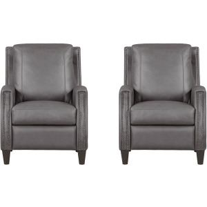 Hunter Echo Grey Power Cordless High Leg Recliner P2 Two Pack