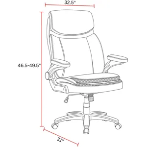 Dc Big and Tall Fabric Desk Chair