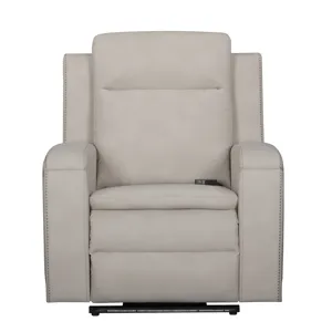 Armstrong Buffy Cream Power Recliner with Heat Massage and Auto-Glide Two Pack