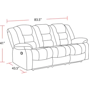 Bolton Misty Storm Manual Reclining Sofa Loveseat and Recliner
