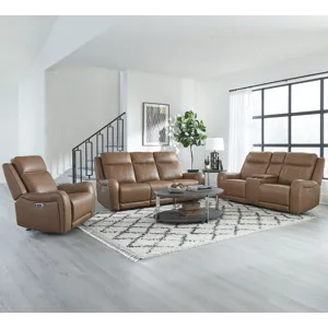 Haywood Butternut Power Reclining Sofa Loveseat and Recliner