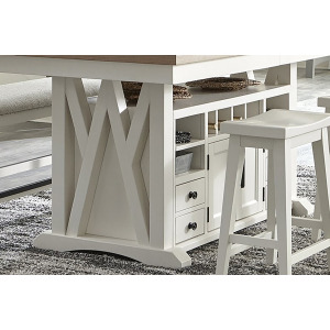 Americana Modern Dining Island Counter Height Base