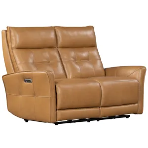 Gershwin Lucca Butterscotch Power Reclining Sofa and Loveseat