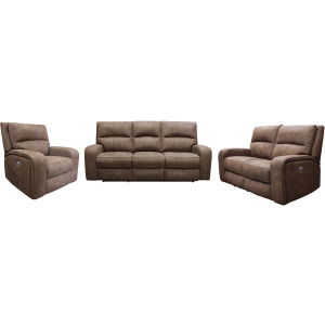 Polaris Kahlua Power Reclining Sofa Loveseat and Recliner
