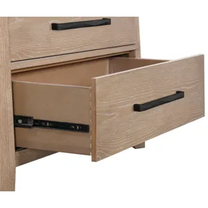 Breckenridge Bedroom Queen Bed 2 Nightstands Dresser with Mirror and Chest