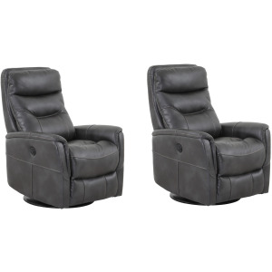 Gemini Flint Power Swivel Glider Recliner Two Pack