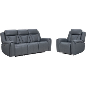 Maveric Bette Lapis Zero Gravity Power Reclining Sofa and Recliner