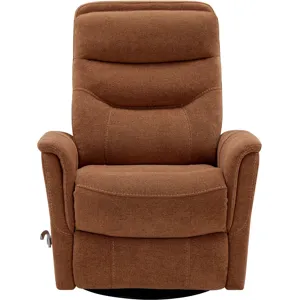 Gemini Snazzy Terracotta Manual Swivel Glider Recliner Two Pack