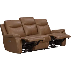 Veracruz Vintage Tan Zero Gravity Power Reclining Sofa Loveseat and Recliner