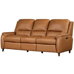 Austin Caramel Cream Power Reclining Sofa and Loveseat
