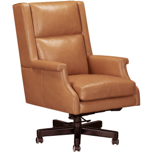 Dc132 Renaissance Cayanne Leather Desk Chair