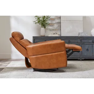 Remmington Vintage Caramel Power Swivel Glider Recliner P2 Two Pack