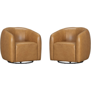 Como Renaissance Cayanne Swivel Glider Accent Chair Two Pack