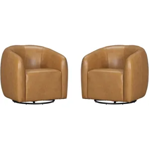 Como Renaissance Cayanne Swivel Glider Accent Chair Two Pack