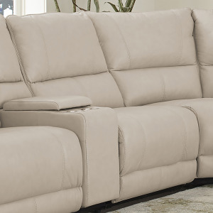 Whitman Verona Linen - Powered By Freemotion Power Cordless Armless Recliner