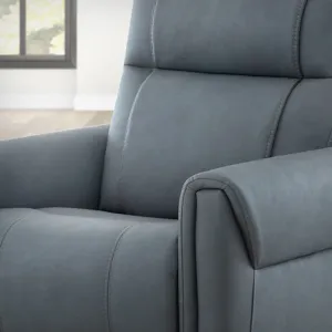 Conrad Blue Dusk Power High Leg Recliner P2