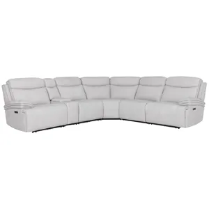 Alpine - Airy Snow 6PC Zero Gravity Modular Power Reclining Sectional