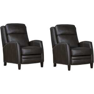 Vermont Slate Noire Power Cordless High Leg Recliner P2 Two Pack