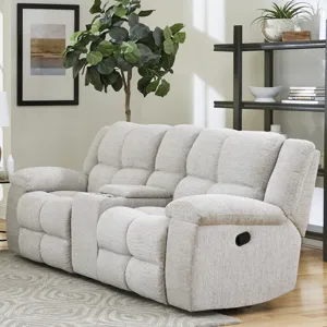 Buster Opal Taupe Manual Reclining Sofa Loveseat and Recliner