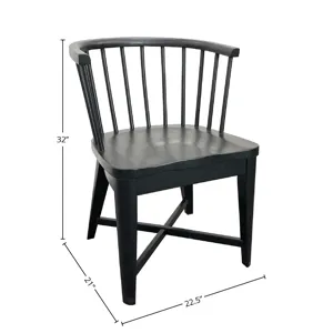 Americana Modern Dining Barrel Dining Chair Two Pack
