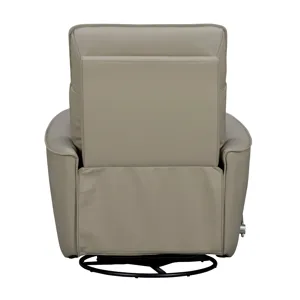 Roxy Abby Light Grey Manual Swivel Glider Recliner