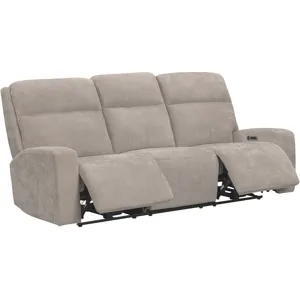 Traxton Jasper Taupe Power Zero Gravity Sofa and Loveseat