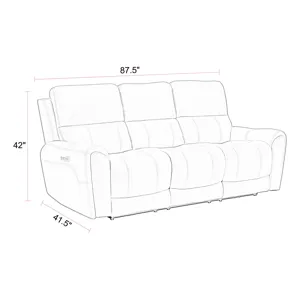 Hancock Apple Cider Zero Gravity Power Reclining Sofa and 2 Recliners