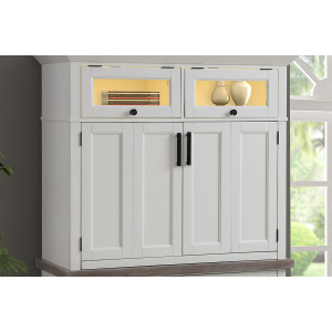 Americana Modern Cotton Workstation Top with LED Light