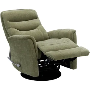 Gemini Snazzy Olive Manual Swivel Glider Recliner Two Pack