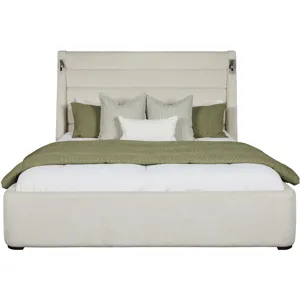 Giorgio Dreamy Linen Queen Bed with Speakers