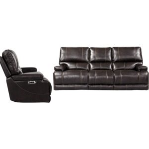 Whitman Verona Coffee - Powered By Freemotion Power Reclining Sofa and Recliner