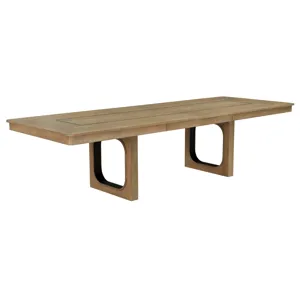 Escape Dining 84 Inch Rectangular Table with 8 Caster Chairs
