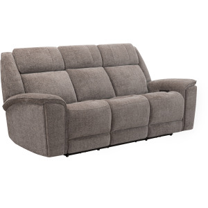 Colton Branson Tweed Power Zero Gravity Sofa with Drop Down Table and Immersive Audio P3