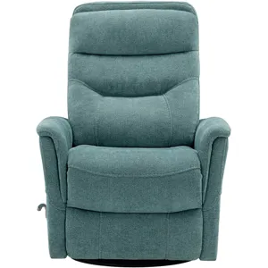 Gemini Snazzy Blue Manual Swivel Glider Recliner Two Pack