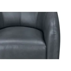 Como Renaissance Blue Swivel Glider Accent Chair