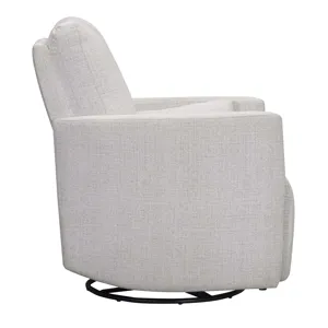 Turner Acadia White Manual Swivel Glider Recliner