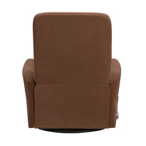 Gemini Snazzy Terracotta Manual Swivel Glider Recliner