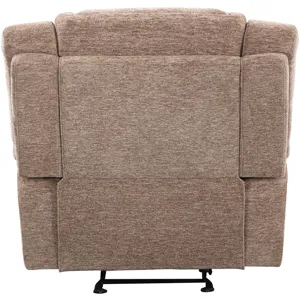 Bruno Plush Tobacco Manual Glider Recliner Two Pack