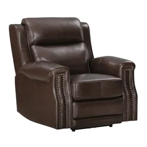 Hensley Smooth Espresso Power Reclining Sofa Loveseat and Recliner