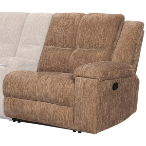 Bronco Plush Tobacco Manual Right Arm Facing Recliner