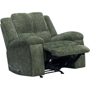 Bronco Plush Forest Manual Rocker Recliner Two Pack