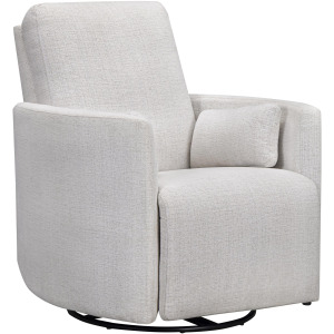 Turner Acadia White Manual Swivel Glider Recliner