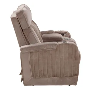 Equinox Mushroom Power Reclining Console Loveseat
