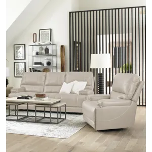 Whitman Verona Linen - Powered By Freemotion Power Reclining Sofa and Recliner