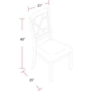 Sundance Dining Sandstone Grid Back Dining Chair (2/CTN Sold in pairs)