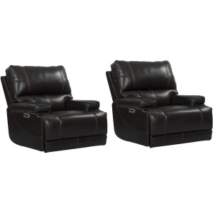 Whitman Verona Coffee - Powered By Freemotion Cordless Power Recliner Two Pack