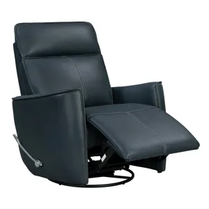 Roxy Abby Navy Manual Swivel Glider Recliner