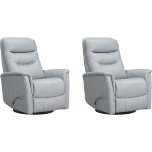 Gemini Autumn Aqua Manual Swivel Glider Recliner Two Pack